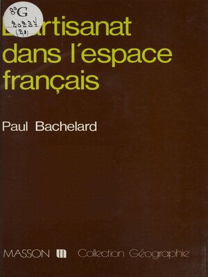 cover image of L'Artisanat dans l'espace français